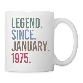 Legende seit Januar 1975 - Tasse - Weiß - Rechts