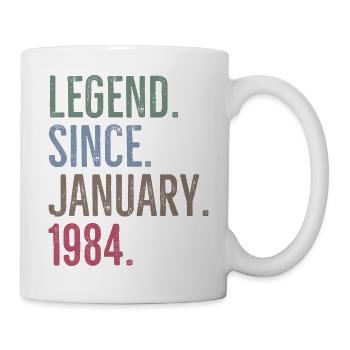 Legende seit Januar 1984 - Tasse - Weiß - Rechts