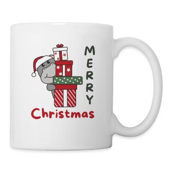 Hippo Christmas Gift Winter Animals Hippos - Mug - white - Right