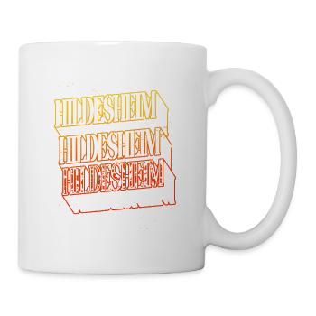 Hildesheim Allemagne City Skyline Font - Mug blanc - blanc - Droite