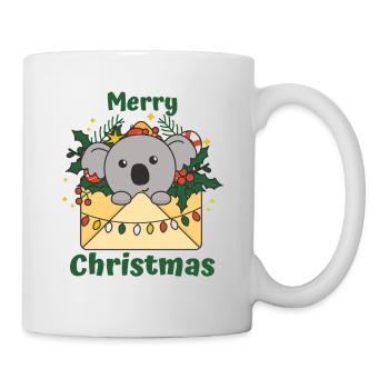 Koala Weihnachten Brief Winter Tiere Koalas - Tasse - Weiß - Rechts