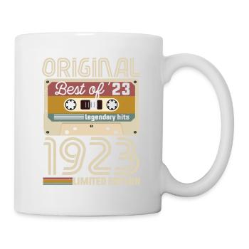 Vintage Geburtstag Original Geschenkidee 1923 - Tasse - Weiß - Rechts