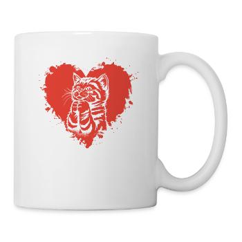 La vie est meilleure avec les chats - Mug blanc - blanc - Droite