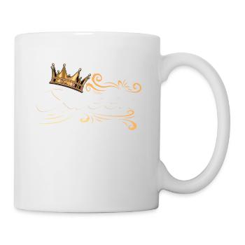 Awesome camping queen crown - Mug - white - Right