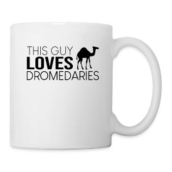 This guy loves dromedaries - Mug - white - Right