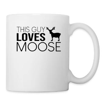 Ce gars aime l’orignal - Mug blanc - blanc - Droite