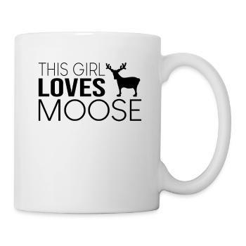 Cette fille aime l’orignal - Mug blanc - blanc - Droite