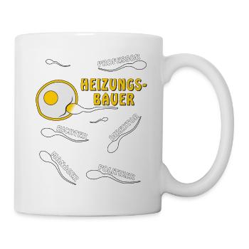 HEIZUNGSBAUER - Tasse - Weiß - Rechts