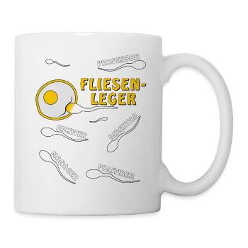 FLIESENLEGER - Tasse - Weiß - Rechts