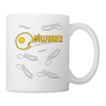MÜLLFAHRER - Tasse - Weiß - Rechts