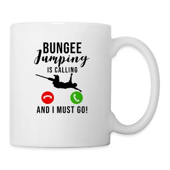 Bungee Jumping - Tasse - Weiß - Rechts