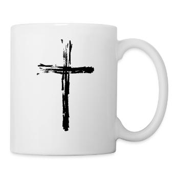 Kreuz Gipfelkreuz Berg Gipfel Jesus Gott - Tasse - Weiß - Rechts