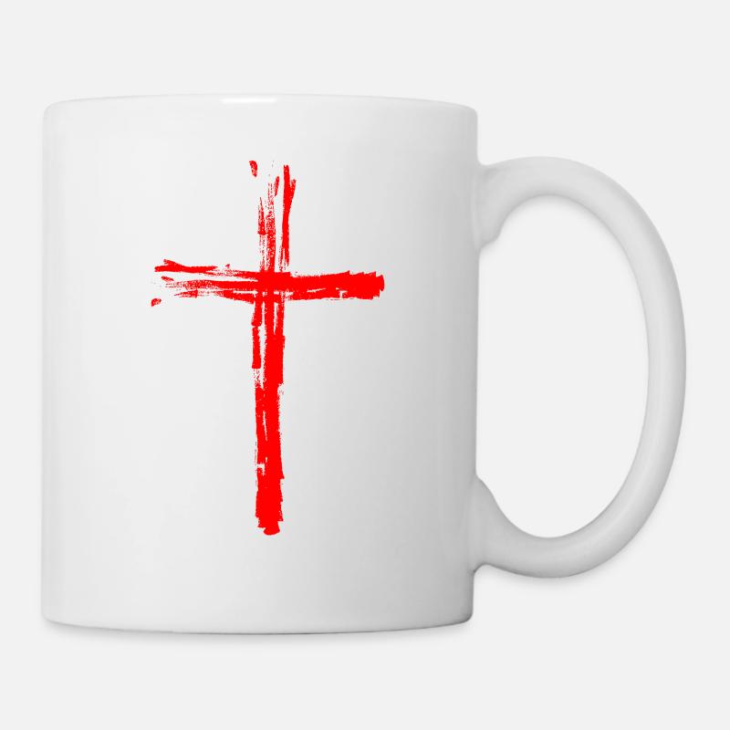 Kreuz Gipfelkreuz Berg Gipfel Jesus Gott - Tasse - Weiß