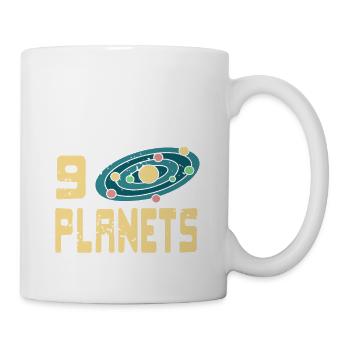 Back In My Day We Had 9 Planet Funny Astronomy - Tasse - Weiß - Rechts