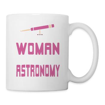 Just A Woman Who Loves Astronomy Cool Retro - Mug - white - Right