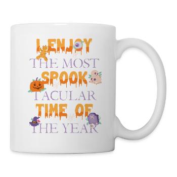 J’apprécie la période la plus effrayante de l’année: - Mug blanc - blanc - Droite