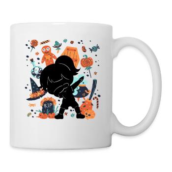 Funny Girl Child Silhouette Spooky - Mug - white - Right