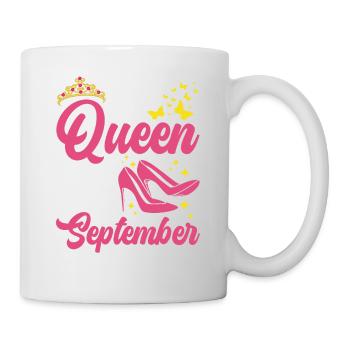Une reine est née en septembre Tout - Mug blanc - blanc - Droite