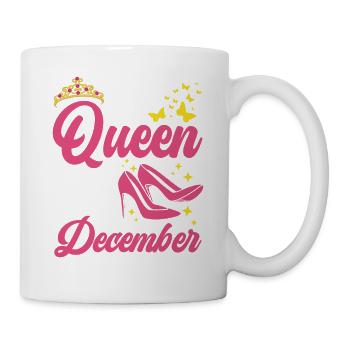 Une reine est née en décembre tout le meilleur - Mug blanc - blanc - Droite