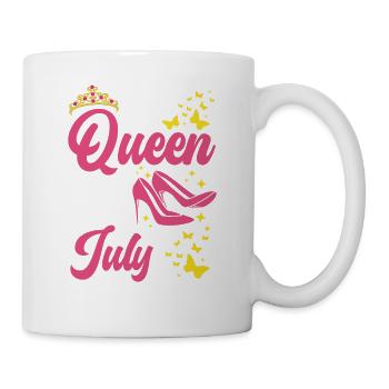 Une reine est née en juillet tout le meilleur pour - Mug blanc - blanc - Droite
