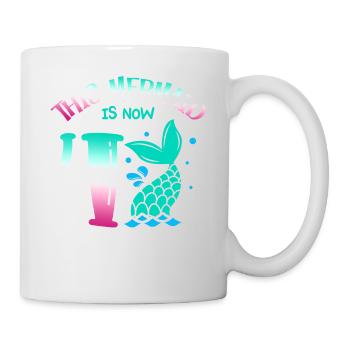 This Mermaid Is Now 4, Fairytale 4. - Mug - white - Right