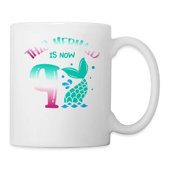 This Mermaid Is Now 9, Fairytale 9. - Mug - white - Right