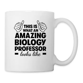 Erstaunlicher Biologieprofessor - Tasse - Weiß - Rechts