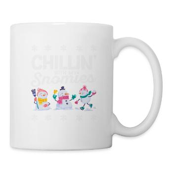 Chillin With My Snowmies Funny Christmas Snow - Mug - white - Right