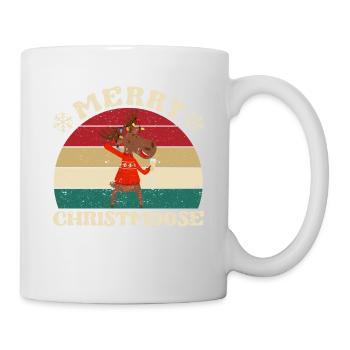 Joyeux Noël Amoureux de l’orignal - Mug blanc - blanc - Droite