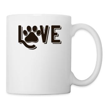 Chère patte de chien - Mug blanc - blanc - Droite