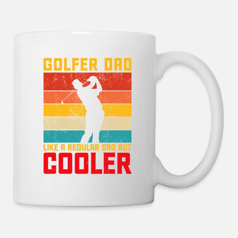 Golfer Dad - Tasse - Weiß