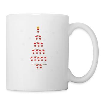 Weinglas Weihnachtsbaum Lustiger Feiertag Weihnach - Tasse - Weiß - Rechts