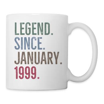 Légende depuis janvier 1999 - Mug blanc - blanc - Droite