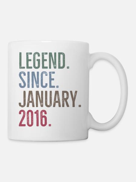 Legende seit Januar 2016 - Tasse - Weiß