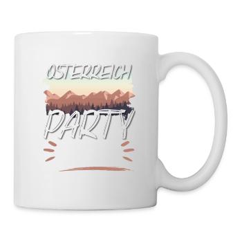Équipe de fête de l’Autriche - Mug blanc - blanc - Droite