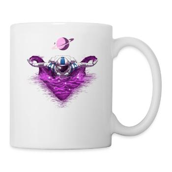 Astronaute spatial nageant - Mug blanc - blanc - Droite