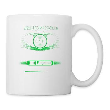 When God created me 30 years ago, Lustiger 30. - Mug - white - Right