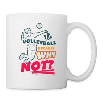 Volley-ball - Mug blanc - blanc - Droite