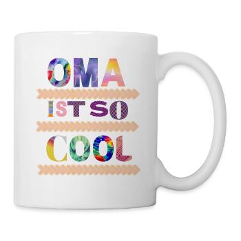 Ist so super wenn man die coolste Oma der Welt hat - Tasse - Weiß - Rechts