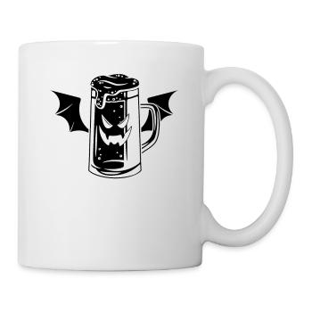 Halloween Beer Vampire I Funny Beer Vampire - Mug - white - Right