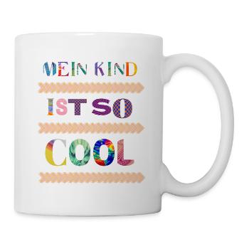Ist so super, wenn man das coolste Kind der Welt - Tasse - Weiß - Rechts
