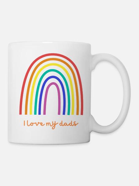 I love my dads - Mug blanc - blanc