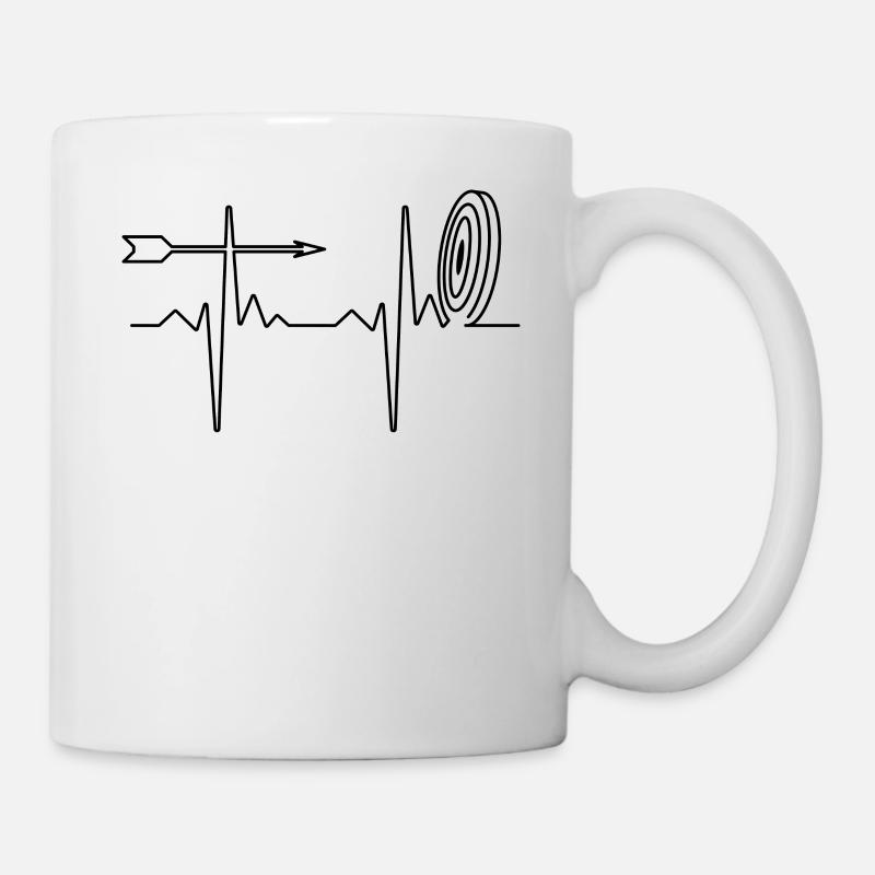 Retro Bogenschießen Bogen Und Pfeil Bogenschütze - Tasse - Weiß