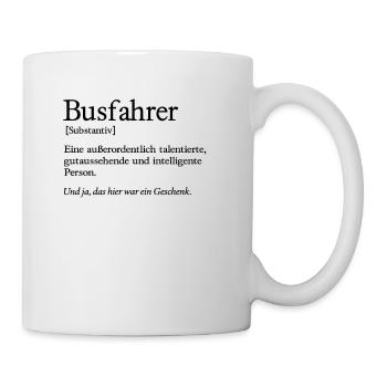Busfahrer Gutaussehend Linienbus Bus Fahrer - Tasse - Weiß - Rechts