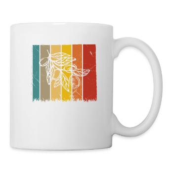 Olive food oil Retro Vegetarian Gift idea - Mug - white - Right