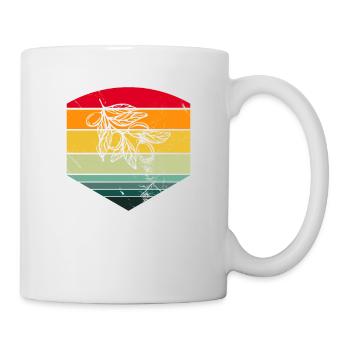 Olive food oil Retro Vegetarian Gift idea - Mug - white - Right