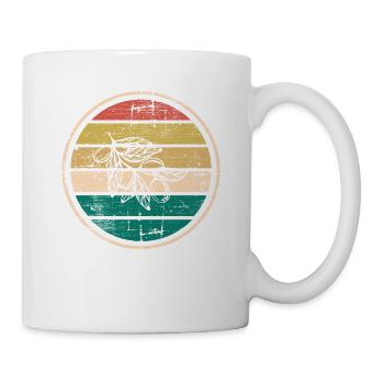 Huile d’olive Retro Vegetarian Idée cadeau - Mug blanc - blanc - Droite