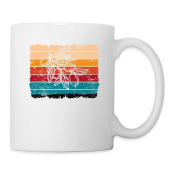 Huile d’olive Retro Vegetarian Idée cadeau - Mug blanc - blanc - Droite