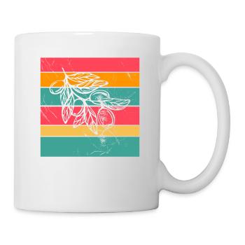 Olive food oil Retro Vegetarian Gift idea - Mug - white - Right