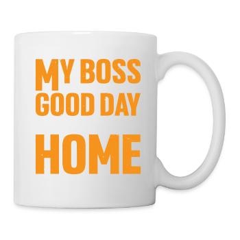 Mon patron m’a dit de passer une bonne journée. Alors je suis rentré chez moi 17 - Mug blanc - blanc - Droite